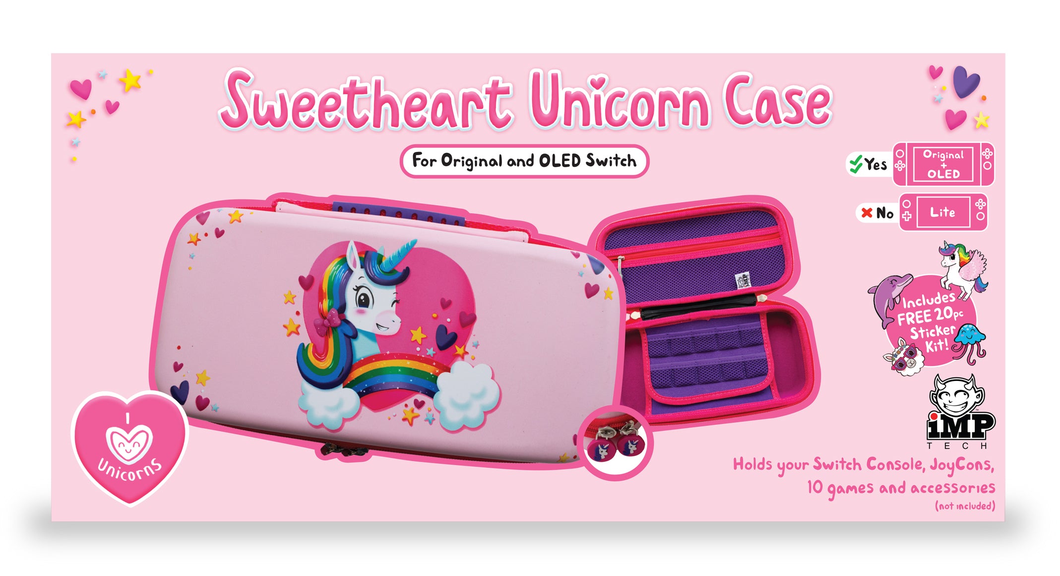 Unicorn Protective Carry and Storage Case (Nintendo Switch)
