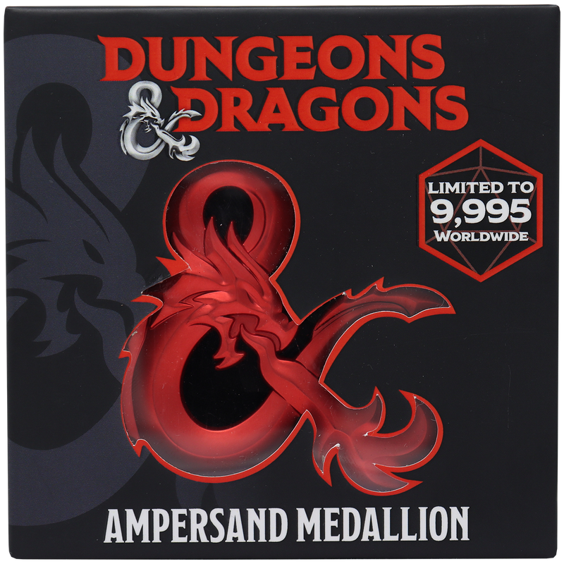 Medallion D&D Red Ampersand