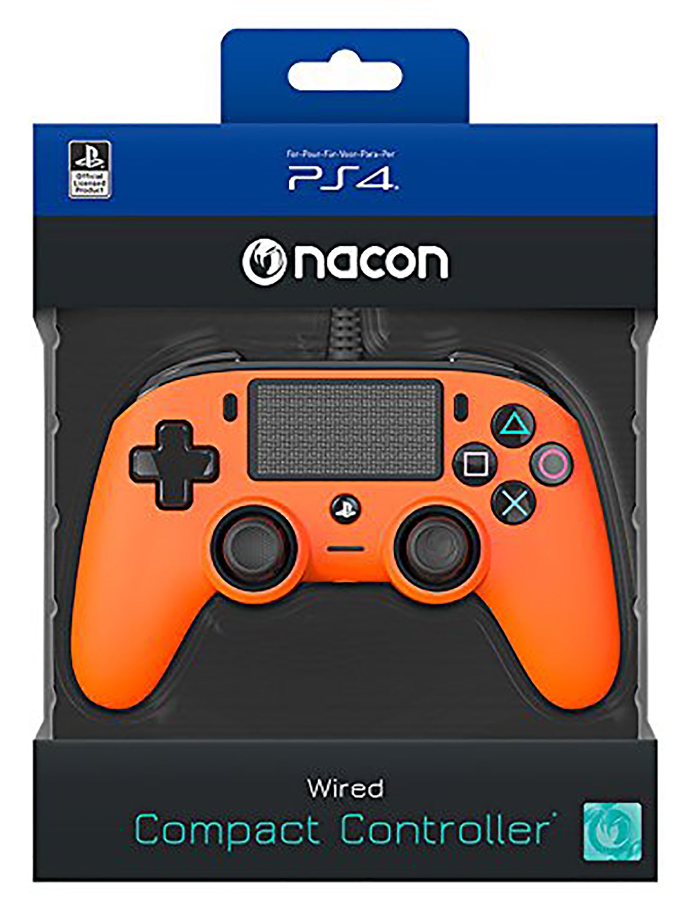 Nacon Ps4 Compact Ctrl Orange