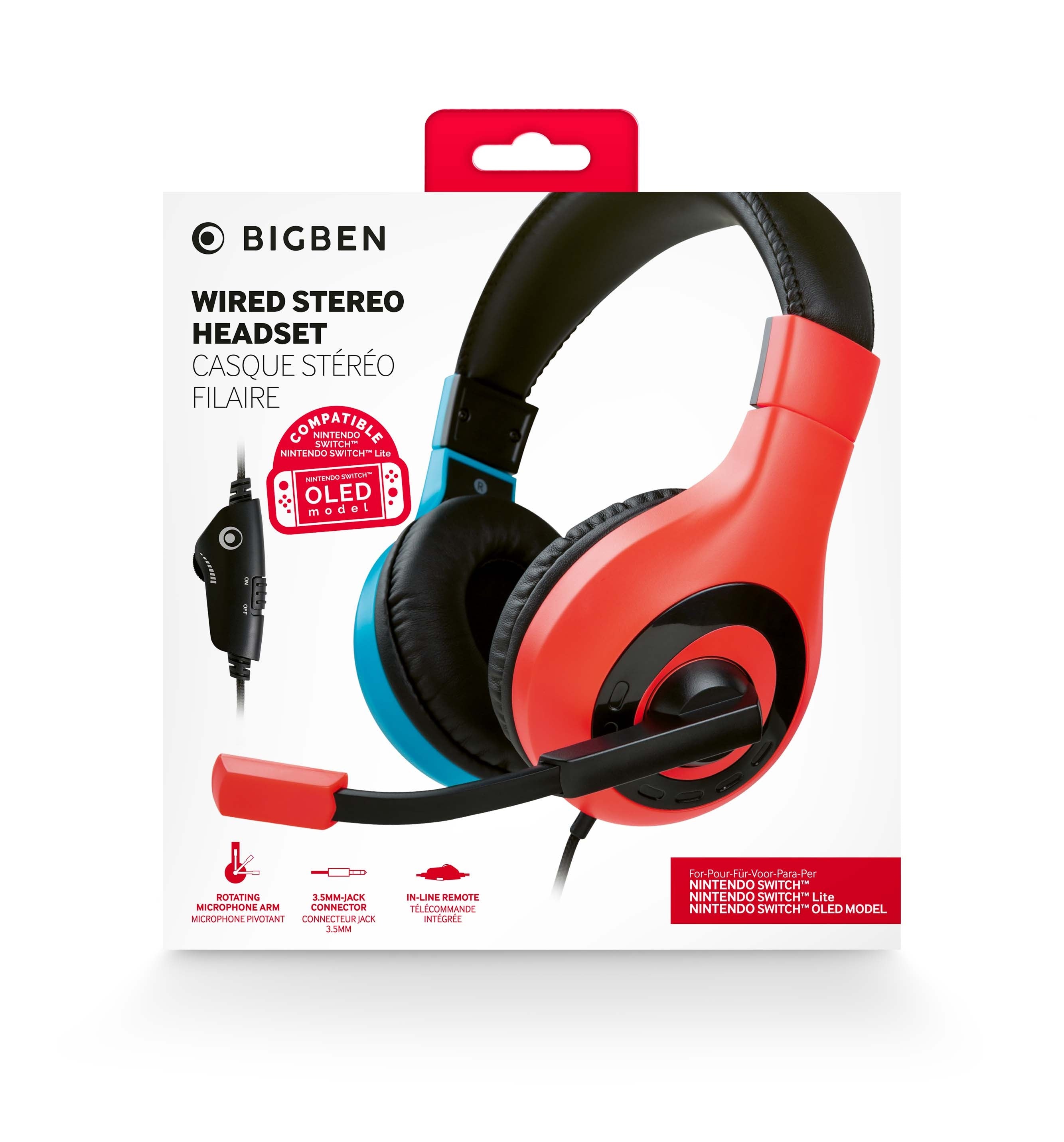 Red And Blue Switch Headset