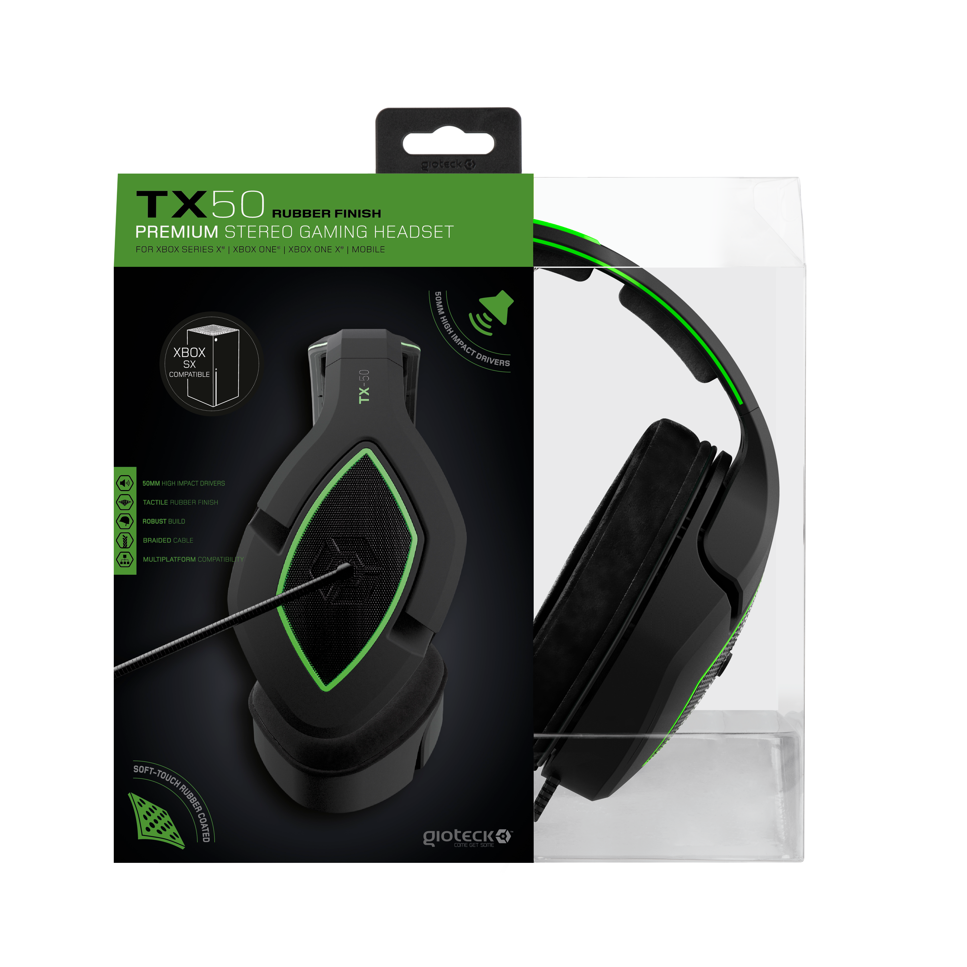 Gioteck - TX50 Stereo Gaming Headset (Black) /Xbox