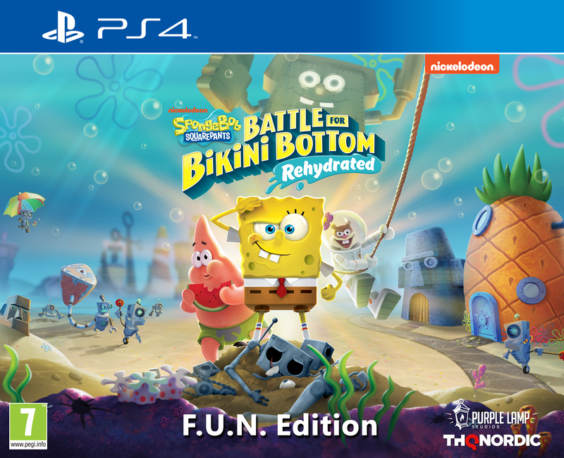 Spongebob Squarepants Battle for Bikini Bottom Rehydrated F U N Edition PS4