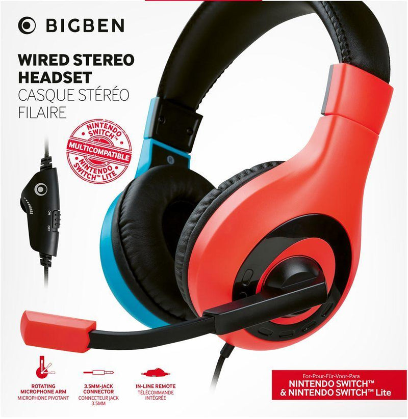 Red And Blue Switch Headset