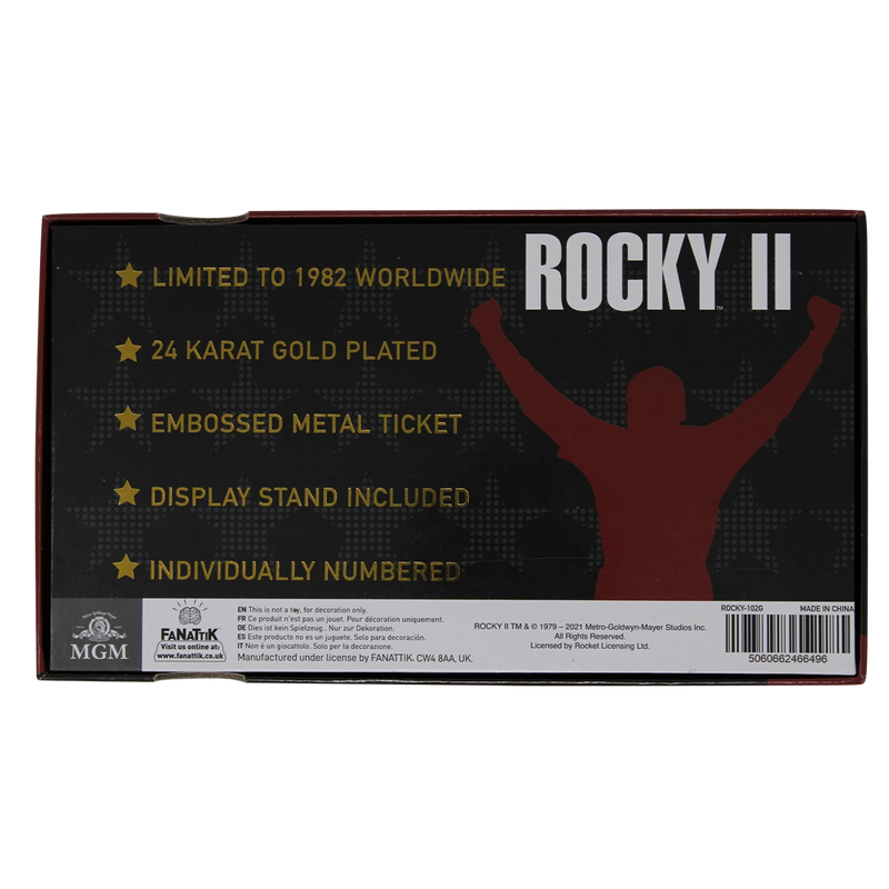 Buy Online Latest Premium Quality 24 K Ticket Rocky 2 - Buy Tech Today