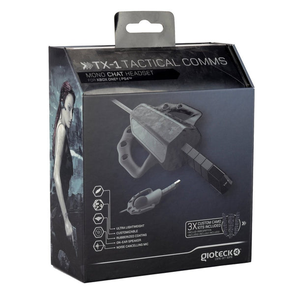 Gioteck: TX-1 Tactical Comms Mono Chat Headset - PS4/Xbox One