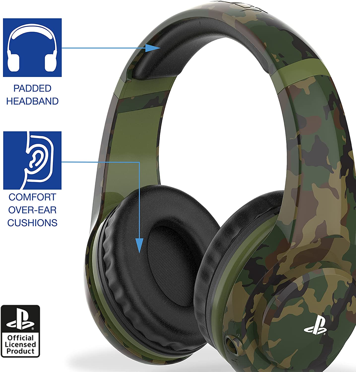 PS4 PRO4 70 Camo Edition Stereo Gaming Headset Midnight