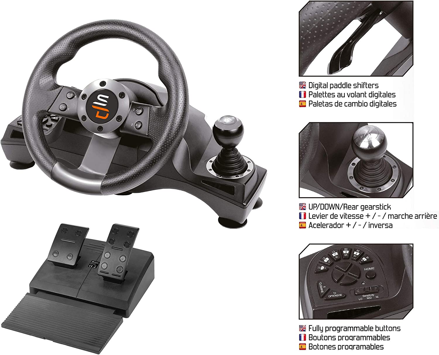 Subsonic SV700 Drive Pro Sport Racing Wheel & Pedals