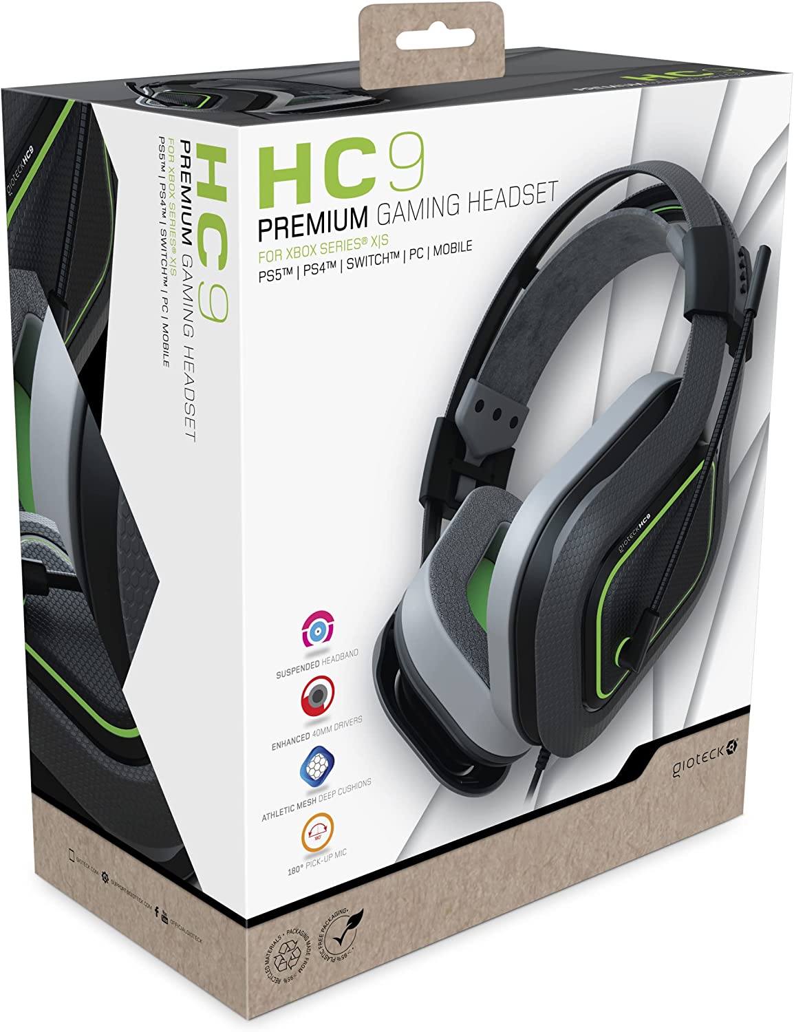 Hc 9 Black Wired Headset