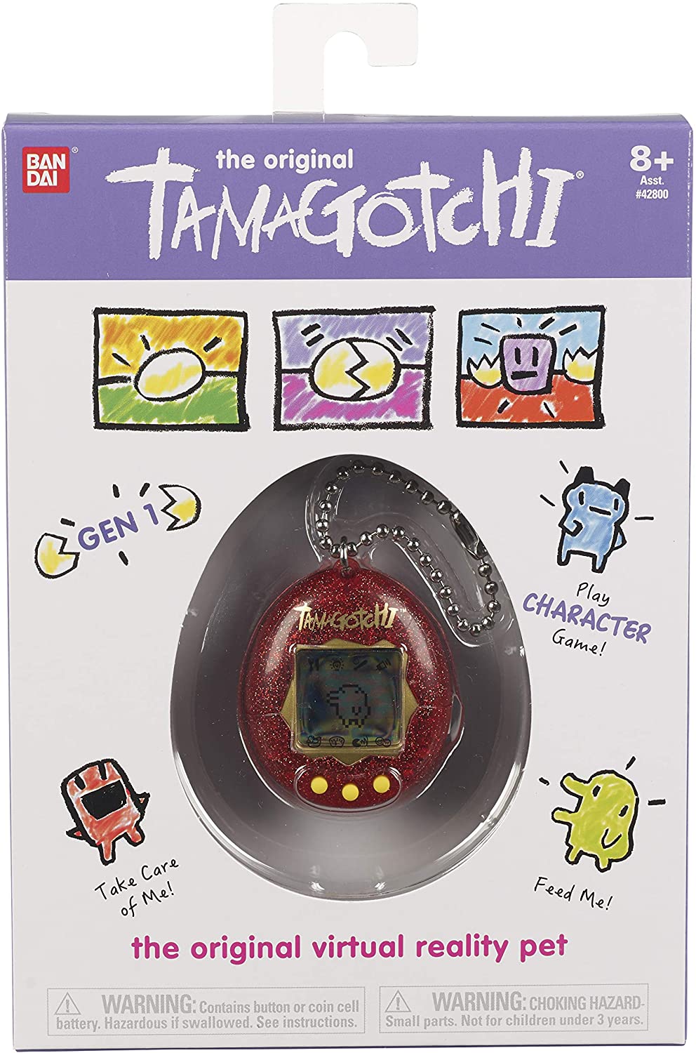 TAMAGOTCHI NEW RED GLITTER - Indies Merchandise