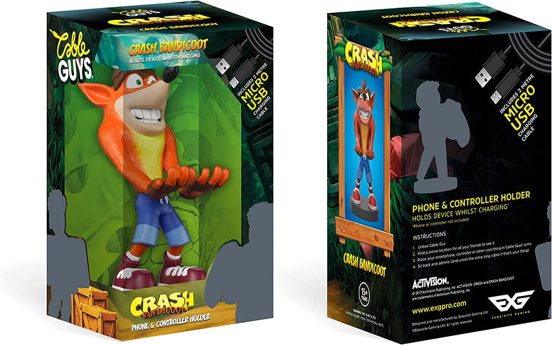 Crash Bandicoot Controller / Phone Holder Cable Guy