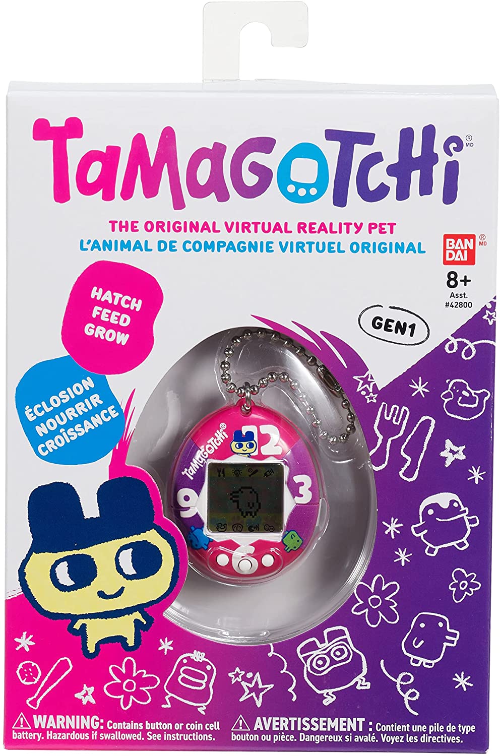 Tamagotchi - Original (Purple-Pink Clock)
