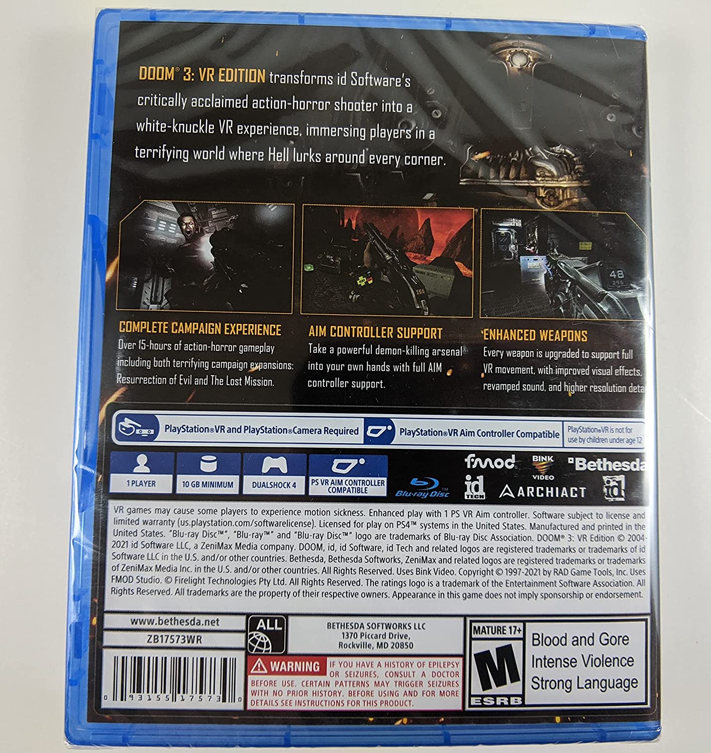 Doom 3 VR Edition PS4