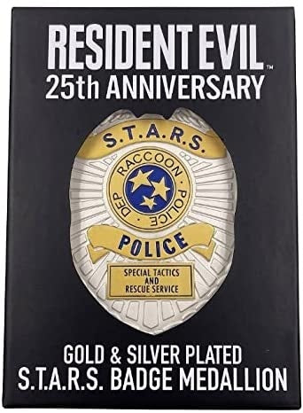 Fanattik Resident Evil Gold & Silver Plated S.T.A.R.S Badge
